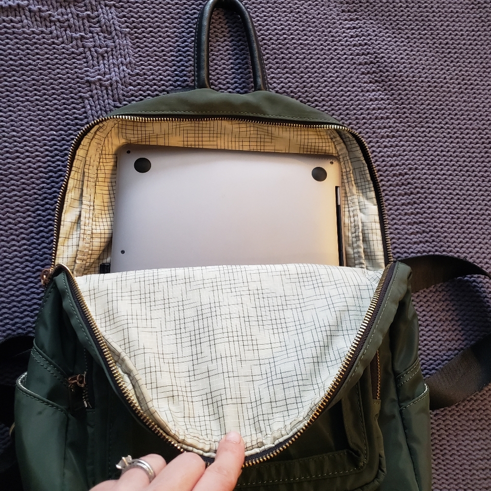 Sol and Selene Nylon Backpack Dark Green - Picture 7 of 15